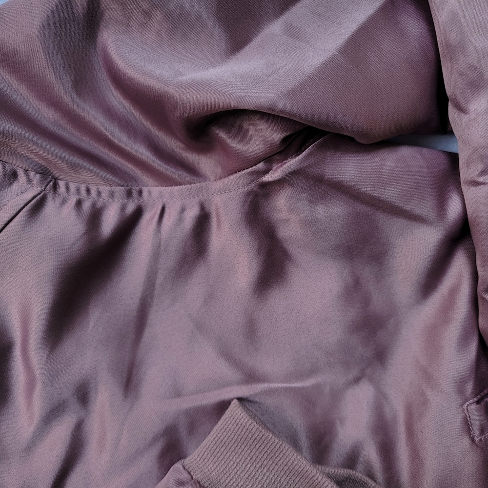 Rose / Metallic Bomber Jacket - Picture 5 of 10